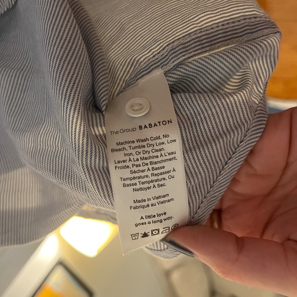 The Group Babaton Withers Blouse Blue Heron L - Picture 6 of 6